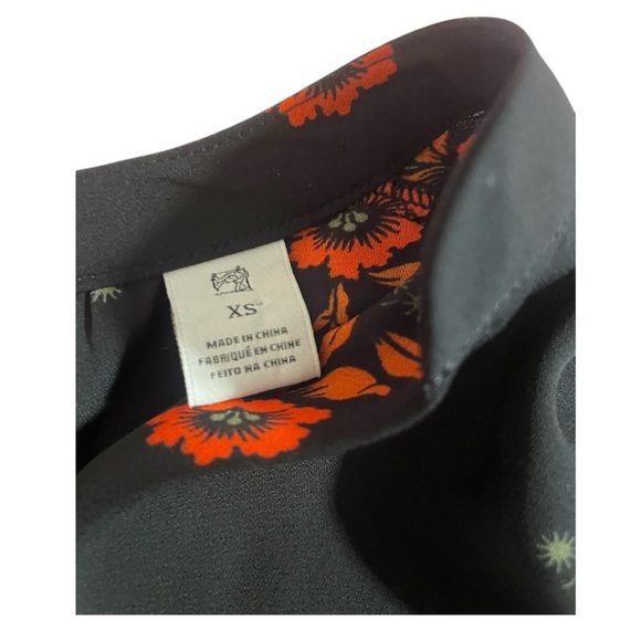 Scotch & Soda Black and Red Wrap Blouse Long Sleeve - Picture 5 of 9